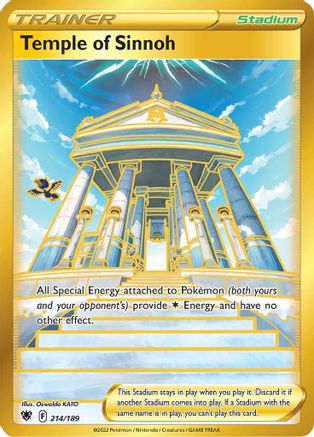 Temple of Sinnoh (Secret) (214/189) [SWSH10 Astral Radiance] Holofoil - Secret Rare