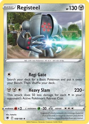 Registeel (108/189) [SWSH10 Astral Radiance] - Rare
