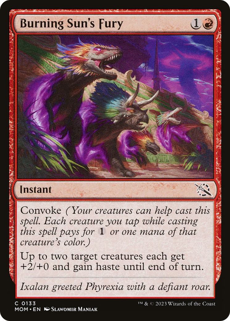 Burning Sun's Fury (MOM-133) [March of the Machine]