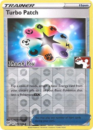 Turbo Patch (Pokemon League) [Thank You] (172/189) [League & Championship Cards] Reverse Holofoil - Promo
