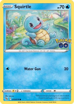 Squirtle (015/78) [Pokemon GO] Reverse Holofoil - Common