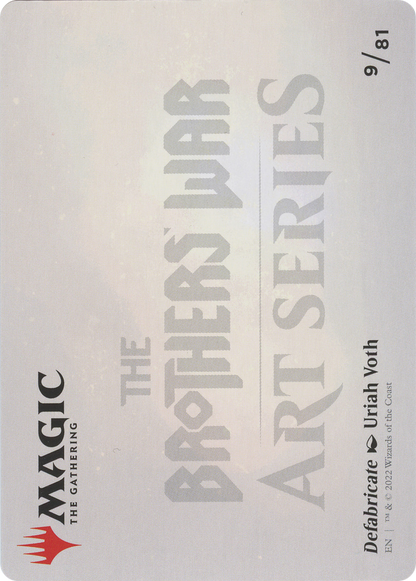 Defabricate // Defabricate (ABRO-009) (Borderless) [The Brothers' War Art Series]