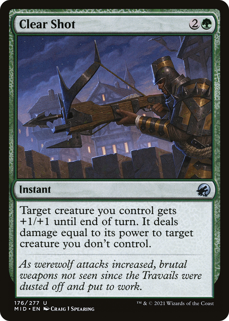 Clear Shot (MID-176) [Innistrad: Midnight Hunt] Foil