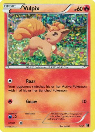 Vulpix (1/12) [McDonalds Promos 2016] Holofoil - Promo