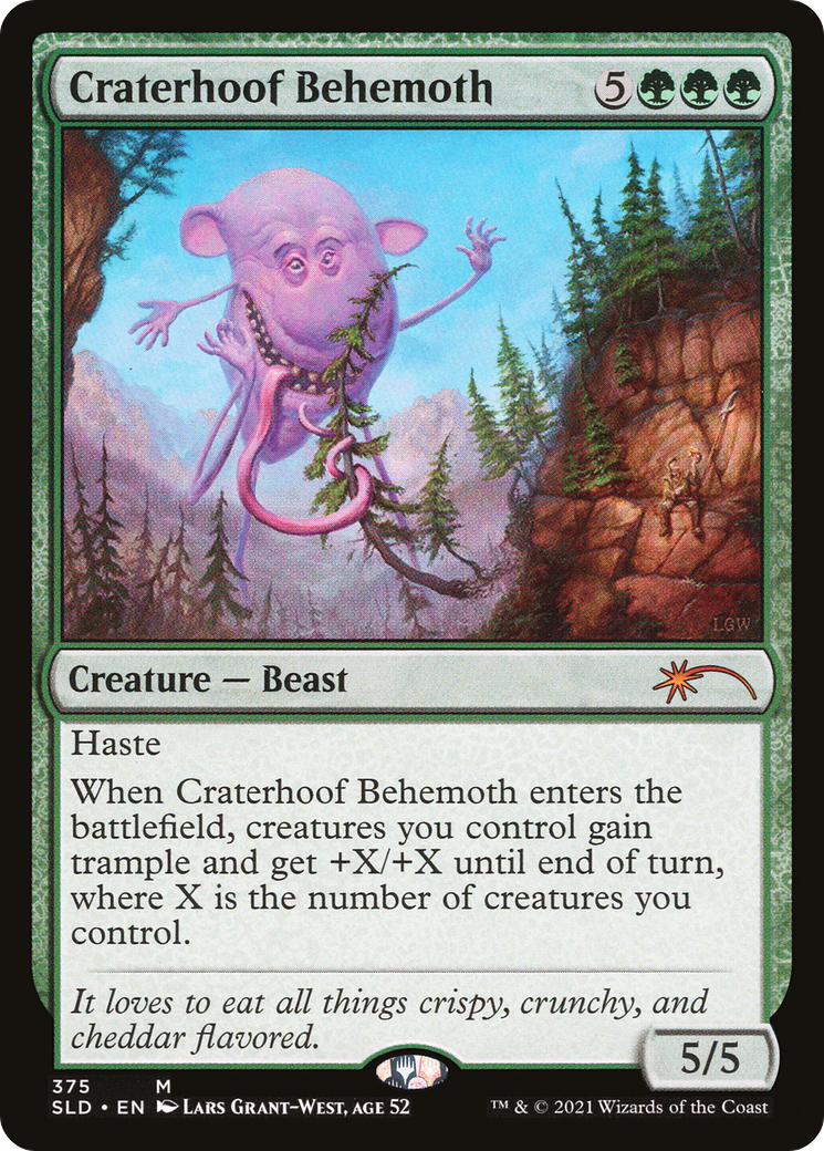 Craterhoof Behemoth (SLD-375) [Secret Lair Drop] Foil