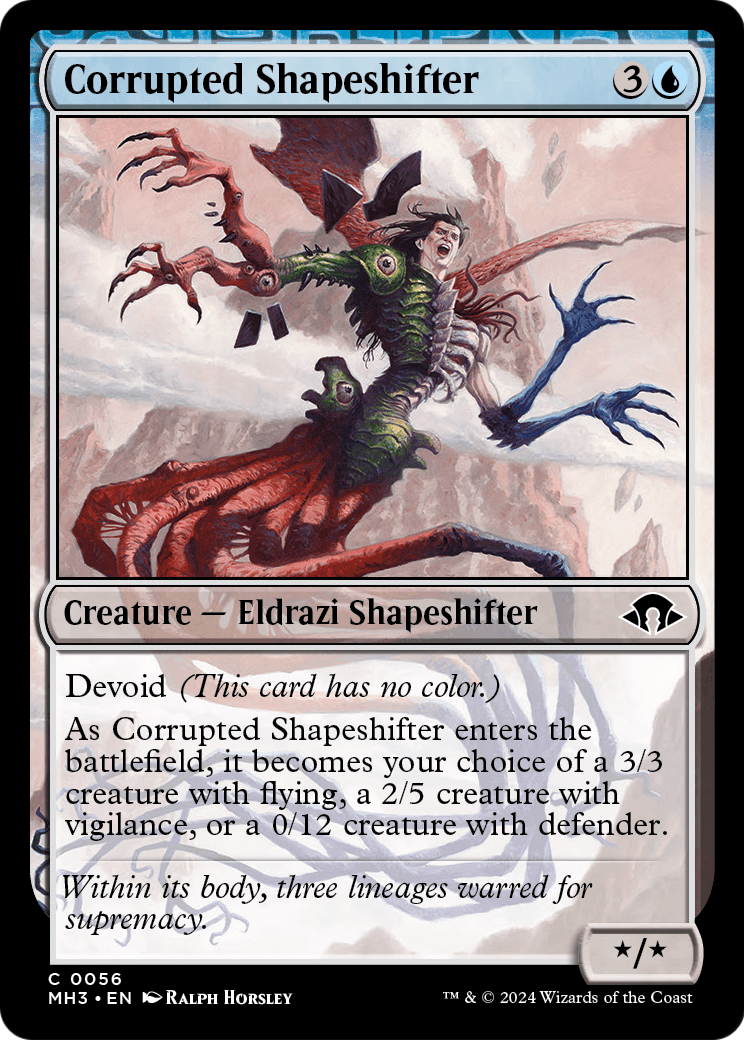 Corrupted Shapeshifter (MH3-056) [Modern Horizons 3] Foil