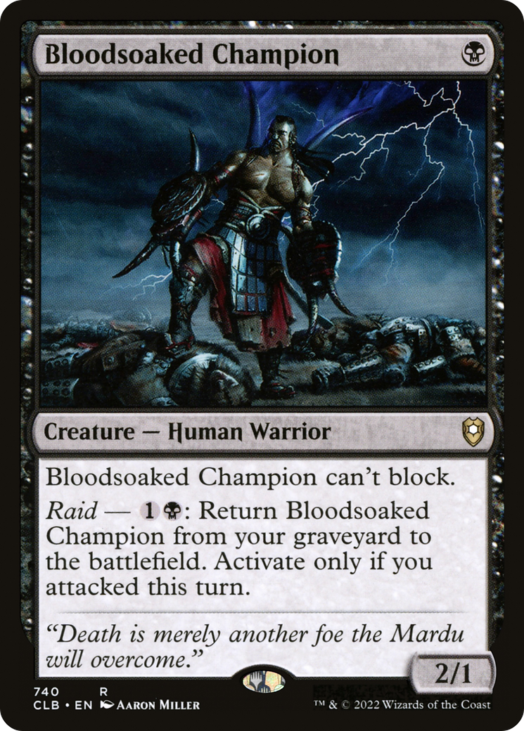 Bloodsoaked Champion (CLB-740) [Commander Legends: Battle for Baldur's Gate]