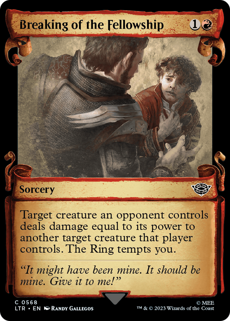 Breaking of the Fellowship (Showcase Scrolls) (LTR-568) [The Lord of the Rings: Tales of Middle-earth]