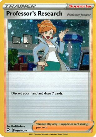 Professor's Research [Professor Juniper] (Cosmos Holo) (060/072) [Deck Exclusives] Holofoil - Promo