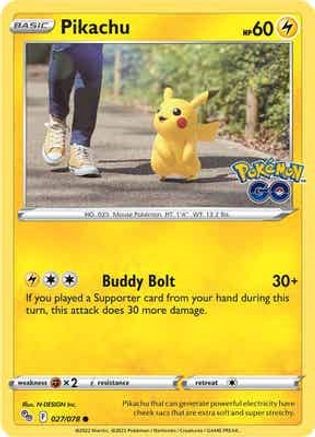 Pikachu (027/78) [Pokemon GO] - Common
