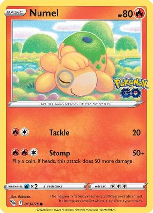 Numel (013/78) [Pokemon GO] - Common