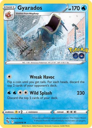 Gyarados (022/78) [Pokemon GO] Holofoil - Holo Rare