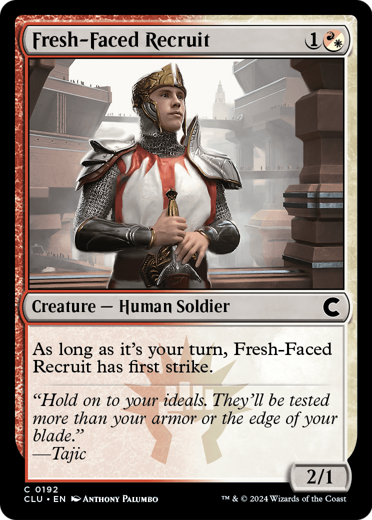 Fresh-Faced Recruit (CLU-192) [Ravnica: Clue Edition]