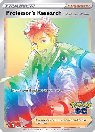 Professor's Research (Secret) (084/78) [Pokemon GO] Holofoil - Secret Rare