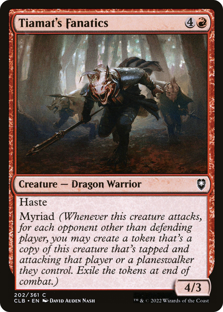 Tiamat's Fanatics (CLB-202) [Commander Legends: Battle for Baldur's Gate] Foil