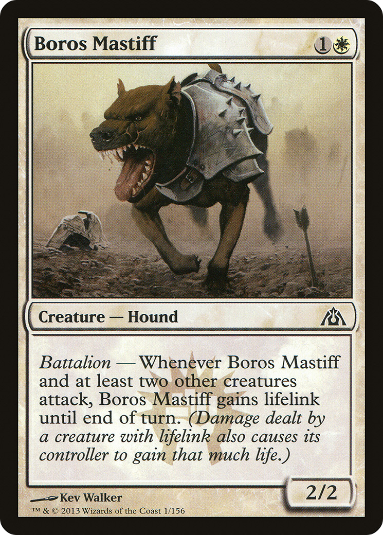 Boros Mastiff (DGM-001) [Dragon's Maze] Foil