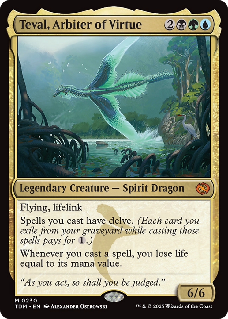 Teval, Arbiter of Virtue (TDM-230) [Tarkir: Dragonstorm] Foil