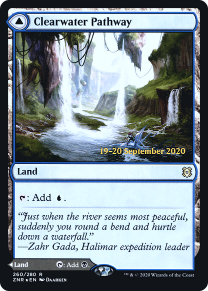 Clearwater Pathway (PRE-260S) [Zendikar Rising Promos] Foil