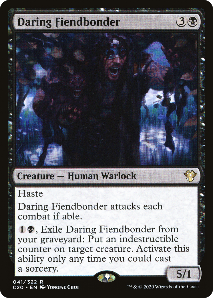 Daring Fiendbonder (C20-041) [Commander 2020]