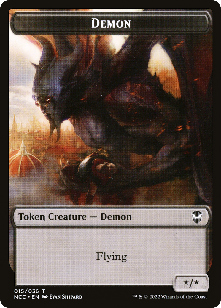 Demon (TNCC-015) [New Capenna Commander Tokens]