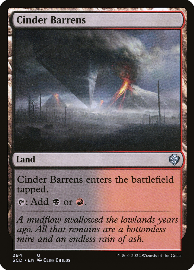 Cinder Barrens (SCD-294) [Starter Commander Decks]