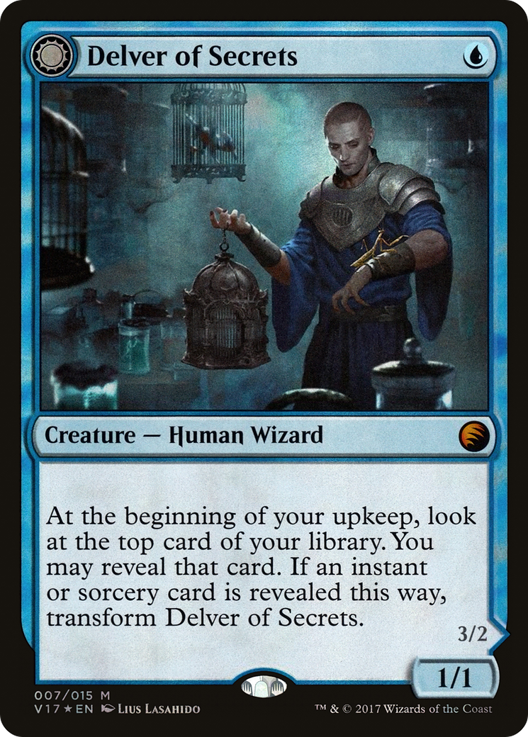 Delver of Secrets (V17-007) [From the Vault: Transform] Foil