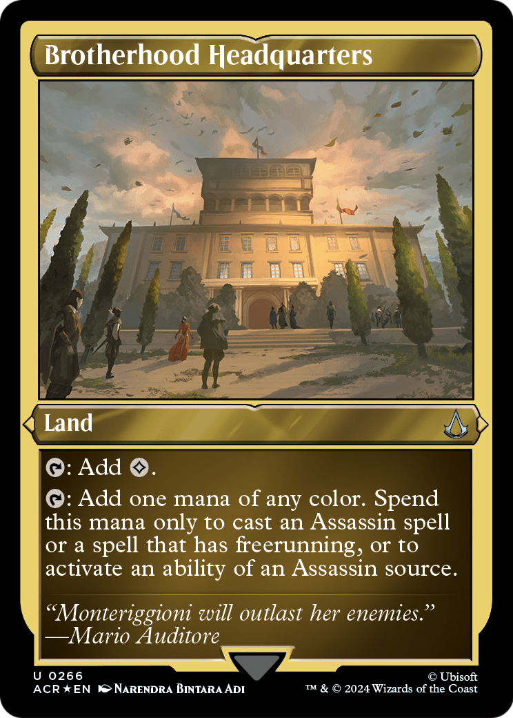 Brotherhood Headquarters (Foil Etched) (ACR-266) [Assassin's Creed] Foil