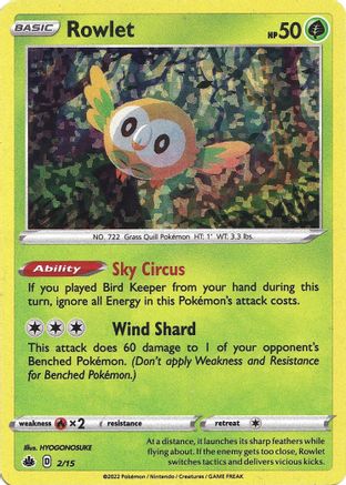Rowlet (002/15) [McDonalds Promos 2022] Holofoil - Promo