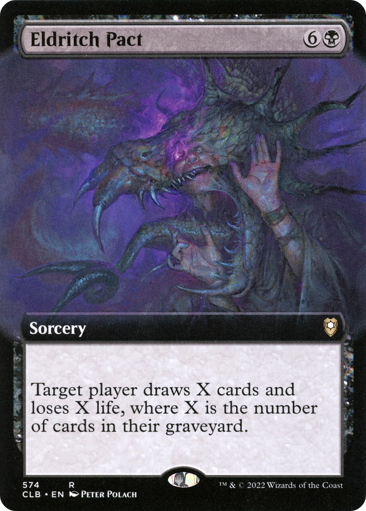 Eldritch Pact (Extended Art) (CLB-574) [Commander Legends: Battle for Baldur's Gate] Foil