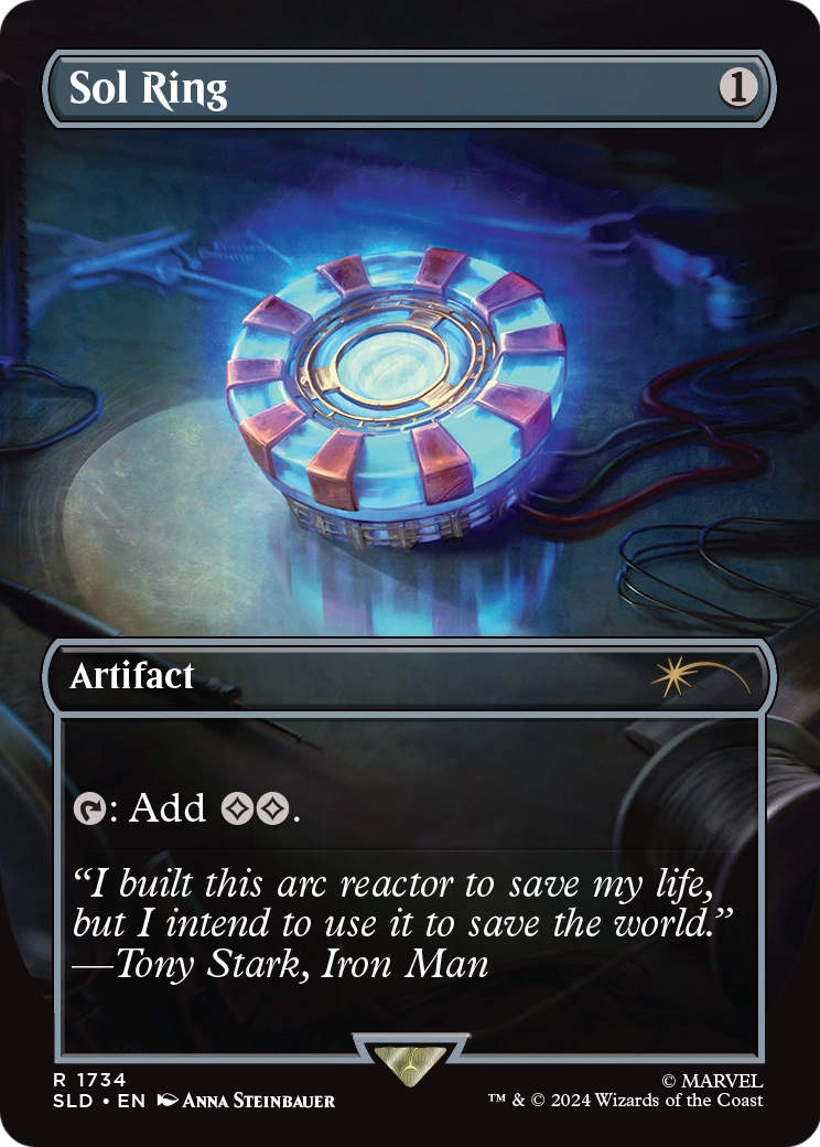 Sol Ring (SLD-1734) (Borderless) [Secret Lair Drop] Foil