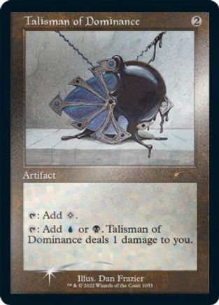 Talisman of Dominance (Retro Frame) (Foil Etched) (SLD-1053) [Secret Lair Drop Series] Foil