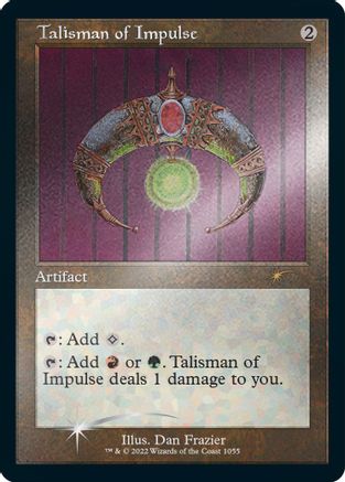 Talisman of Impulse (Retro Frame) (Foil Etched) (SLD-1055) [Secret Lair Drop Series] Foil