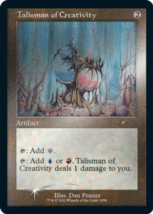 Talisman of Creativity (Retro Frame) (Foil Etched) (SLD-1058) [Secret Lair Drop Series] Foil