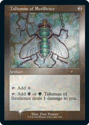 Talisman of Resilience (Retro Frame) (Foil Etched) (SLD-1059) [Secret Lair Drop Series] Foil