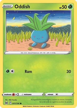 Oddish (001/196) [SWSH11 Lost Origin] - Common