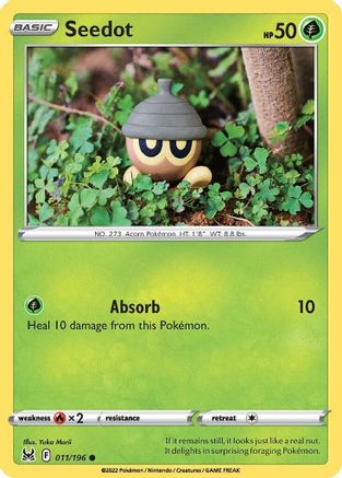 Seedot (011/196) [SWSH11 Lost Origin] Reverse Holofoil - Common