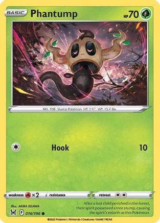 Phantump (016/196) [SWSH11 Lost Origin] - Common