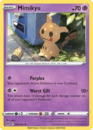Mimikyu (080/196) [SWSH11 Lost Origin] Reverse Holofoil - Rare