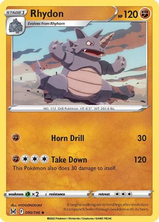 Rhydon (090/196) [SWSH11 Lost Origin] - Uncommon