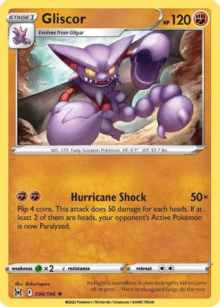 Gliscor (096/196) [SWSH11 Lost Origin] - Rare