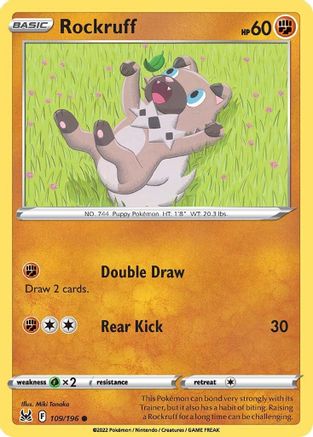 Rockruff (109/196) [SWSH11 Lost Origin] - Common