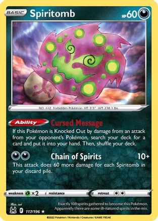 Spiritomb (117/196) [SWSH11 Lost Origin] - Rare