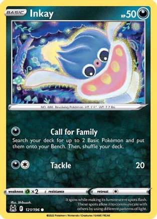 Inkay (121/196) [SWSH11 Lost Origin] Reverse Holofoil - Common