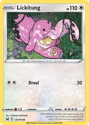 Lickitung (138/196) [SWSH11 Lost Origin] Reverse Holofoil - Common