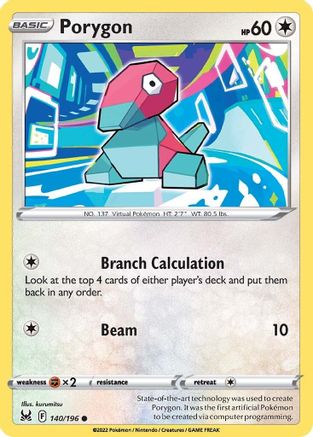 Porygon (140/196) [SWSH11 Lost Origin] Reverse Holofoil - Common