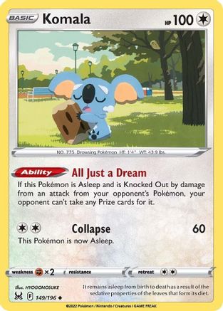 Komala (149/196) [SWSH11 Lost Origin] - Uncommon