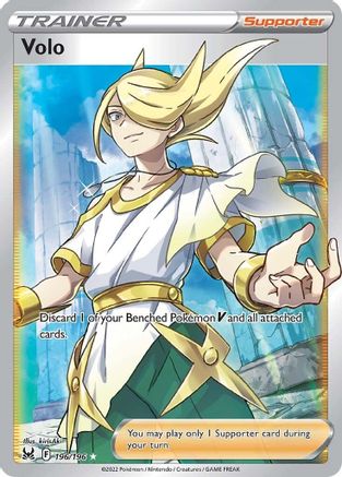 Volo (Full Art) (196/196) [SWSH11 Lost Origin] Holofoil - Ultra Rare