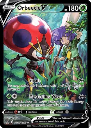 Orbeetle V (TG12/30) [SWSH11 Lost Origin Trainer Gallery] Holofoil - Ultra Rare
