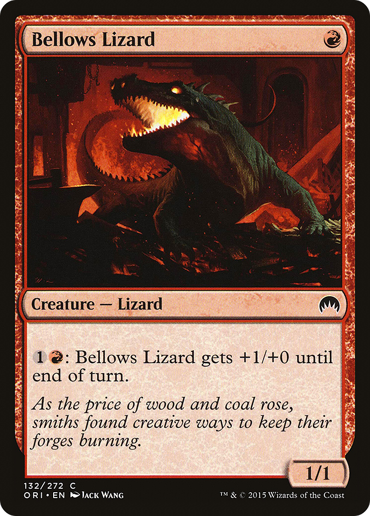 Bellows Lizard (ORI-132) [Magic Origins] Foil
