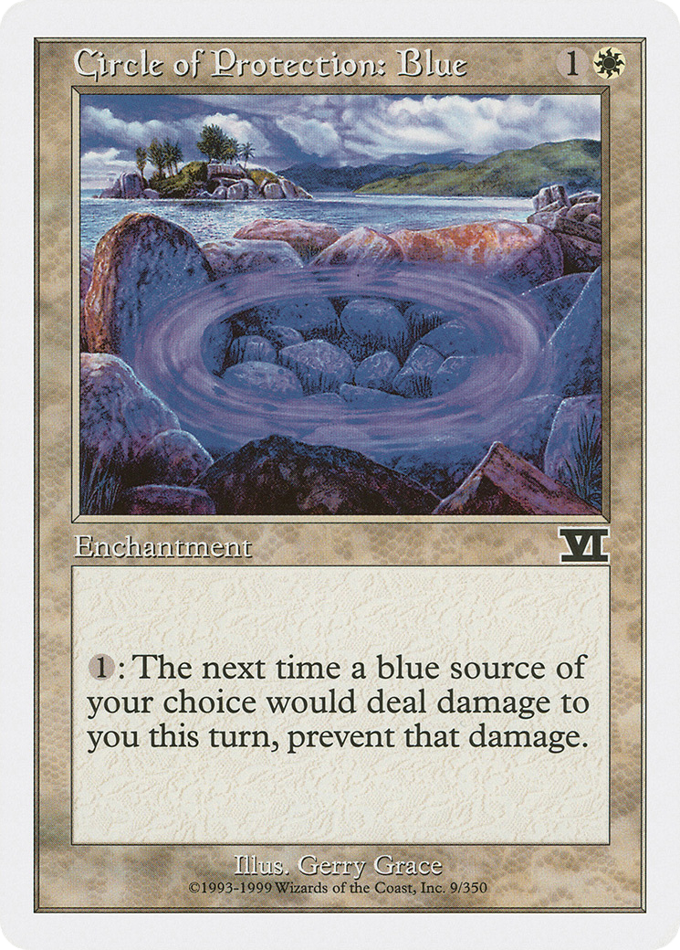 Circle of Protection: Blue (6ED-009) [Classic Sixth Edition]